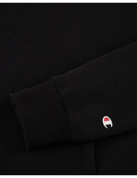 Sudadera Champion Negra con Capucha | Confort y Estilo Casual (117656-K001)