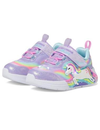 Zapatillas Skechers Unicorn Velcro con Luces | Diversión y Comodidad para Niños (302298N-LVMT).