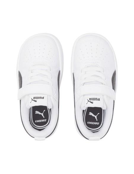Zapatillas Puma Rickie Blancas Negras Velcro | Estilo y Comodidad (384314-03). Zapatillas Puma Rickie Blancas Negras Velcro | Estilo y Comodidad (384314-03).