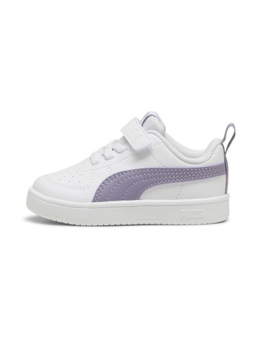 Zapatillas Puma Rickie Blanco Malva con Velcro | Estilo y Comodidad (384314-33).