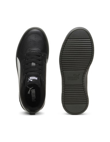 Zapatillas Puma Rickie Negras y Blancas GS | Estilo y Durabilidad (384311-34).