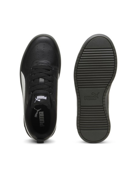 Zapatillas Puma Rickie Negras y Blancas GS | Estilo y Durabilidad (384311-34). Zapatillas Puma Rickie Negras y Blancas GS | Estilo y Durabilidad (384311-34).