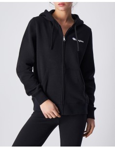 Sudadera Negra con Capucha Champion | Estilo y Confort (117652-KK001). 2