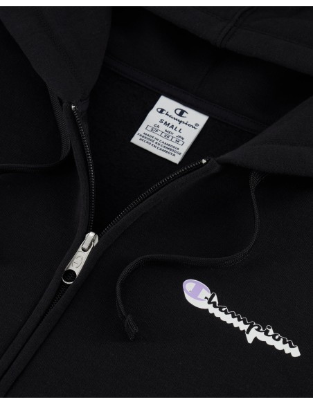 Sudadera Negra con Capucha Champion | Estilo y Confort (117652-KK001). Sudadera Negra con Capucha Champion | Estilo y Confort (117652-KK001).