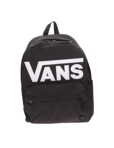 Mochila Vans Negra con Letras Blancas | Estilo Urbano y Versátil (VN000H4ZBLK).