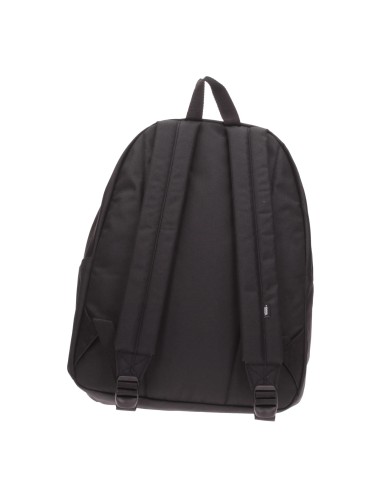 Mochila Vans Negra con Letras Blancas | Estilo Urbano y Versátil (VN000H4ZBLK).