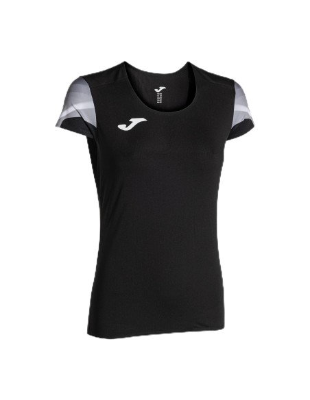 Camiseta Joma Elite Negro Blanco | Ropa Deportiva de Alto Rendimiento (902252.110).