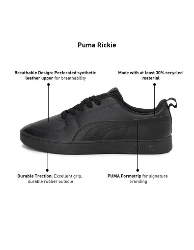 Zapatillas Puma Rickie Negras | Comodidad y Estilo (387607-03).