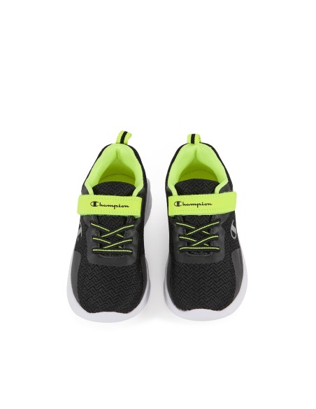 Zapatillas Low Cut Negro Fluor Velcro Champion | Estilo y Comodidad Deportiva (S32454-KK006). Zapatillas Low Cut Negro Fluor Velcro Champion | Estilo y Comodidad Deportiva (S32454-KK006).