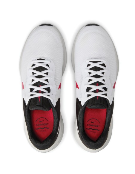 Zapatillas Nike Revolution Blancas y Rojas | Rendimiento y Estilo en Cada Zancada (FB2207-102). Zapatillas Nike Revolution Blancas y Rojas | Rendimiento y Estilo en Cada Zancada (FB2207-102).
