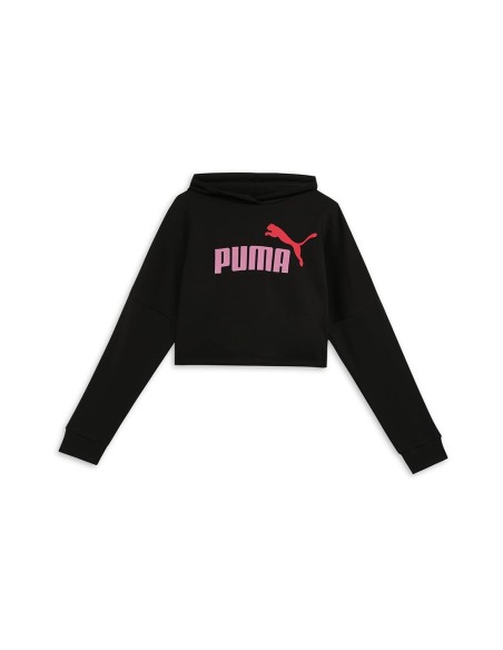 Sudadera Negra Puma con Capucha y Logo | Estilo Deportivo (671134-01). Sudadera Negra Puma con Capucha y Logo | Estilo Deportivo (671134-01).