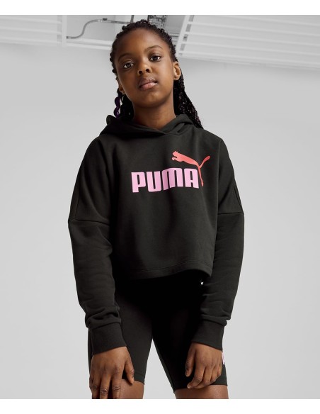 Sudadera Negra Puma con Capucha y Logo | Estilo Deportivo (671134-01). Sudadera Negra Puma con Capucha y Logo | Estilo Deportivo (671134-01).