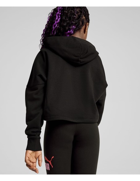 Sudadera Negra Puma con Capucha y Logo | Estilo Deportivo (671134-01). Sudadera Negra Puma con Capucha y Logo | Estilo Deportivo (671134-01).