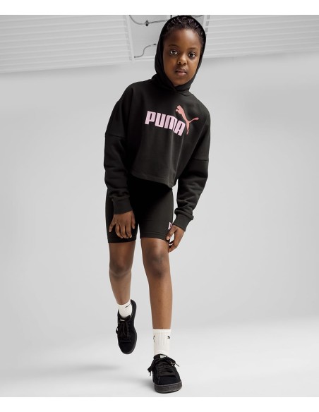 Sudadera Negra Puma con Capucha y Logo | Estilo Deportivo (671134-01). Sudadera Negra Puma con Capucha y Logo | Estilo Deportivo (671134-01).