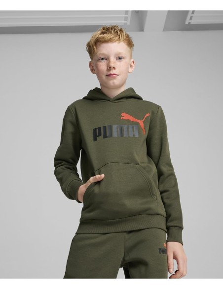 Sudadera Puma Verde Niño - Confort y Estilo para los Más Pequeños (586987-77).