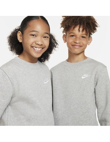 Sudadera Algodón Gris Nike Niño - Estilo Casual y Confort (FD3006-063).