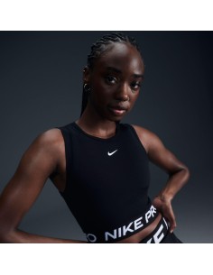 Top Nike Pro W Negro - Ropa Deportiva Mujer de Alto Rendimiento (FZ3615-010). 2