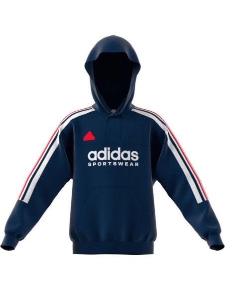Sudadera Adidas Marino con Líneas en el Brazo - Estilo Deportivo y Comodidad (IY6380). Sudadera Adidas Marino con Líneas en el Brazo - Estilo Deportivo y Comodidad (IY6380).