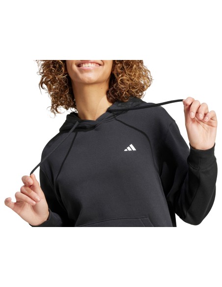 Sudadera Negra Adidas - Estilo y Confort para Mujer (IW0220). Sudadera Negra Adidas - Estilo y Confort para Mujer (IW0220).
