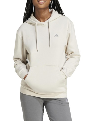 Sudadera Adidas CAP W Crudo para Mujer | Confort y Estilo Casual (IY9228).