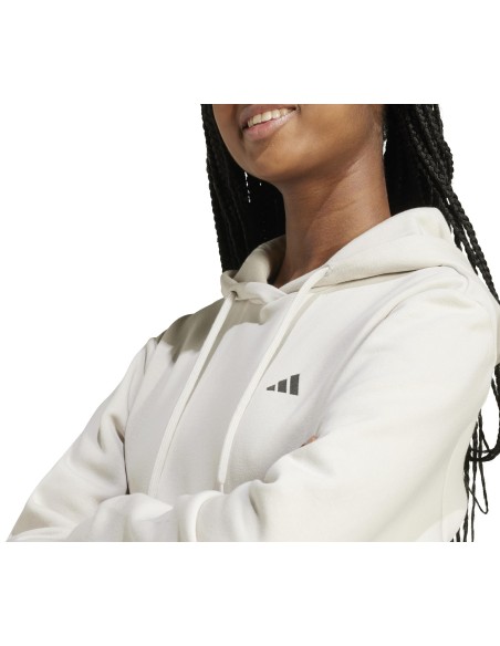 Sudadera Adidas CAP W Crudo para Mujer | Confort y Estilo Casual (IY9228). Sudadera Adidas CAP W Crudo para Mujer | Confort y Estilo Casual (IY9228).
