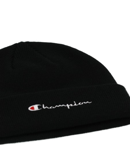 Gorro Champion Negro con Palabra "Champion" | Estilo Deportivo y Confort (806070-KK001). Gorro Champion Negro con Palabra "Champion" | Estilo Deportivo y Confort (806070-KK001).