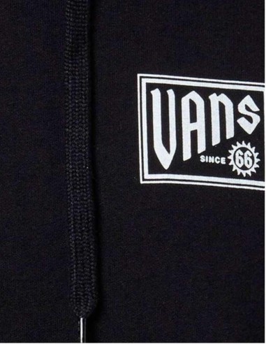 Sudadera Vans Negra Bloomed con Capucha | Estilo Urbano y Comodidad (VN000HVQBLK).