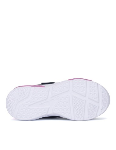 Zapatillas Negras y Rosa con Velcro Champion | Estilo Deportivo y Comodidad Fácil (S32820-WW012).