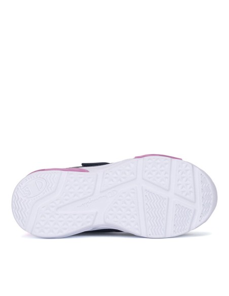 Zapatillas Negras y Rosa con Velcro Champion | Estilo Deportivo y Comodidad Fácil (S32820-WW012). Zapatillas Negras y Rosa con Velcro Champion | Estilo Deportivo y Comodidad Fácil (S32820-WW012).