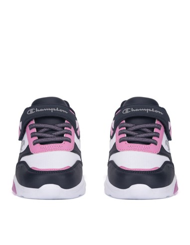 Zapatillas Negras y Rosa con Velcro Champion | Estilo Deportivo y Comodidad Fácil (S32820-WW012).