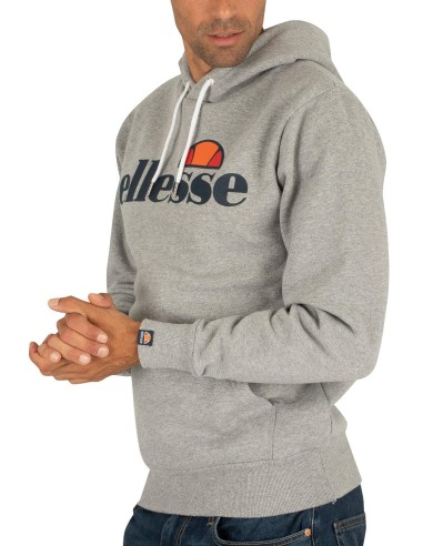Sudadera con Capucha Ellesse Hombre Gris | Estilo Deportivo y Comodidad (SHC07407).