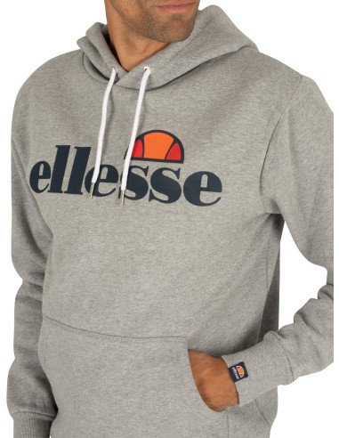 Sudadera con Capucha Ellesse Hombre Gris | Estilo Deportivo y Comodidad (SHC07407).