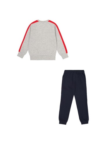 Chándal Gris y Rojo con Cuello Caja y Pantalón Marino GS | Estilo Deportivo Juvenil (306862-NOXM).