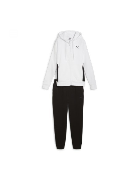Chándal Blanco y Negro Puma | Estilo Deportivo y Moderno para Hombre (683035-02). Chándal Blanco y Negro Puma | Estilo Deportivo y Moderno para Hombre (683035-02).