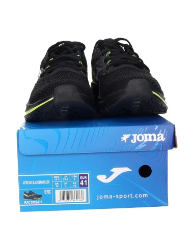 Zapatillas Joma Active Negro y Amarillo Flúor 2431 | Rendimiento y Estilo
