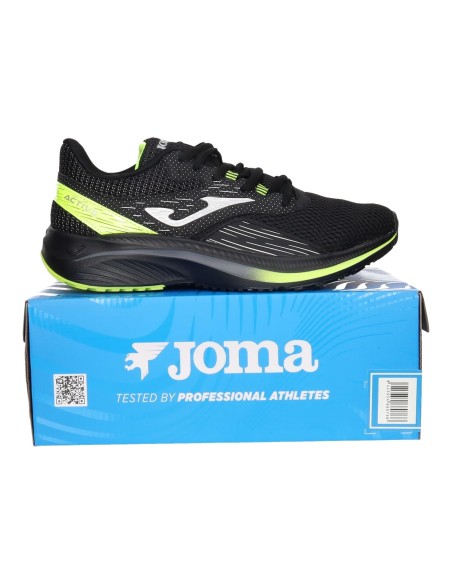 Zapatillas Joma Active Negro y Amarillo Flúor 2431 | Rendimiento y Estilo