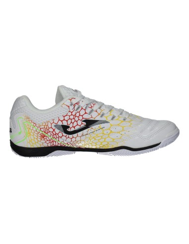 Zapatillas Maxw 24 42 Indor Blanca y Amarilla Joma | Rendimiento y Estilo para Fútbol Sala (MAXW2442IN).