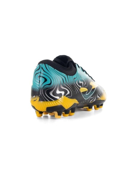 Zapatillas Negras y Doradas AG Joma | Estilo y Rendimiento para el Fútbol (EVOW2401AG). Zapatillas Negras y Doradas AG Joma | Estilo y Rendimiento para el Fútbol (EVOW2401AG).