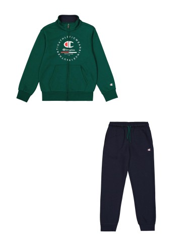 Chándal Verde con Cremallera y Pantalón Marino | Comodidad y Estilo Deportivo (306844-GS502).