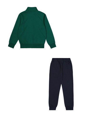Chándal Verde con Cremallera y Pantalón Marino | Comodidad y Estilo Deportivo (306844-GS502).