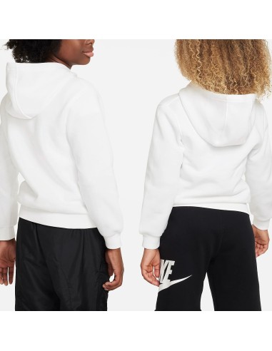 SUDADERA BLANCA NIKE CAPUCHA (FD3000-100).