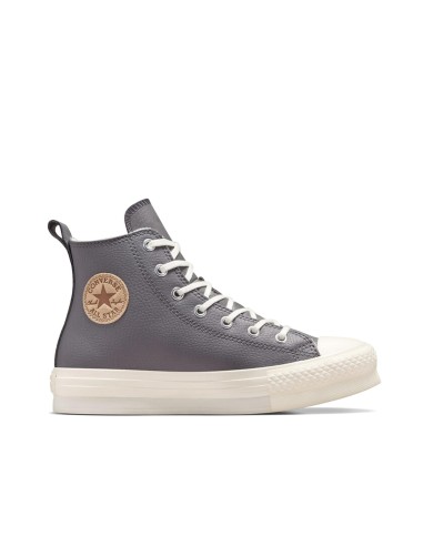 ZAPATILLA CONVERSE W GRIS PIEL (A09259C).