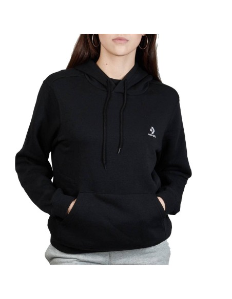 SUDADERA NEGRA CAPUCHA (10024509-A02).