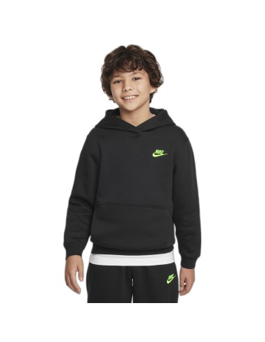 SUDADERA NEGRA NIKE CAPUCHA (FD3000-011).