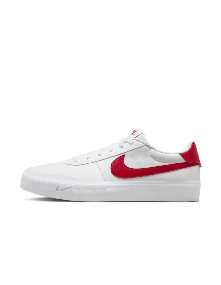 ZAPATILLAS NIKE COURT SHOT BLANCO ROJO (FQ8146-102).
