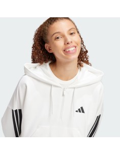 SUDADERA ADIDAS BLANCA CAPUCHA (JN1948). 2