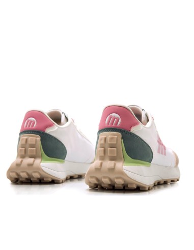 ZAPATILLAS MUSTANG NUILY BLANCO LOTTI VERDE (60779-NUILY BLANCO).