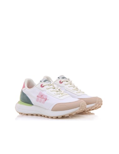 ZAPATILLAS MUSTANG NUILY BLANCO LOTTI VERDE (60779-NUILY BLANCO).