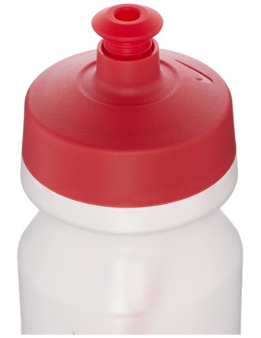 BOTELLA TRANSPARENTE Y ROJA (N0000042944).