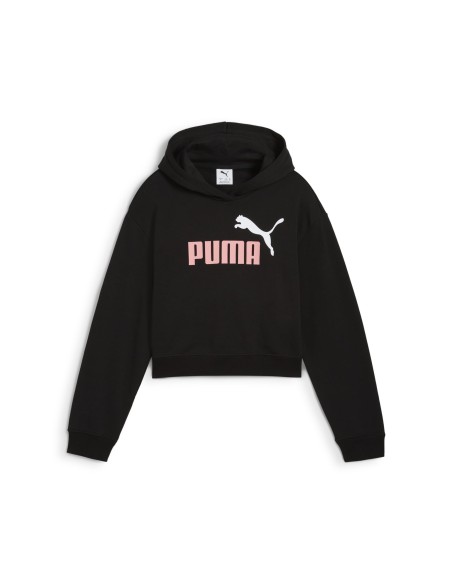 SUDADERA PUMA NEGRA CAPUCHA (686072-01).